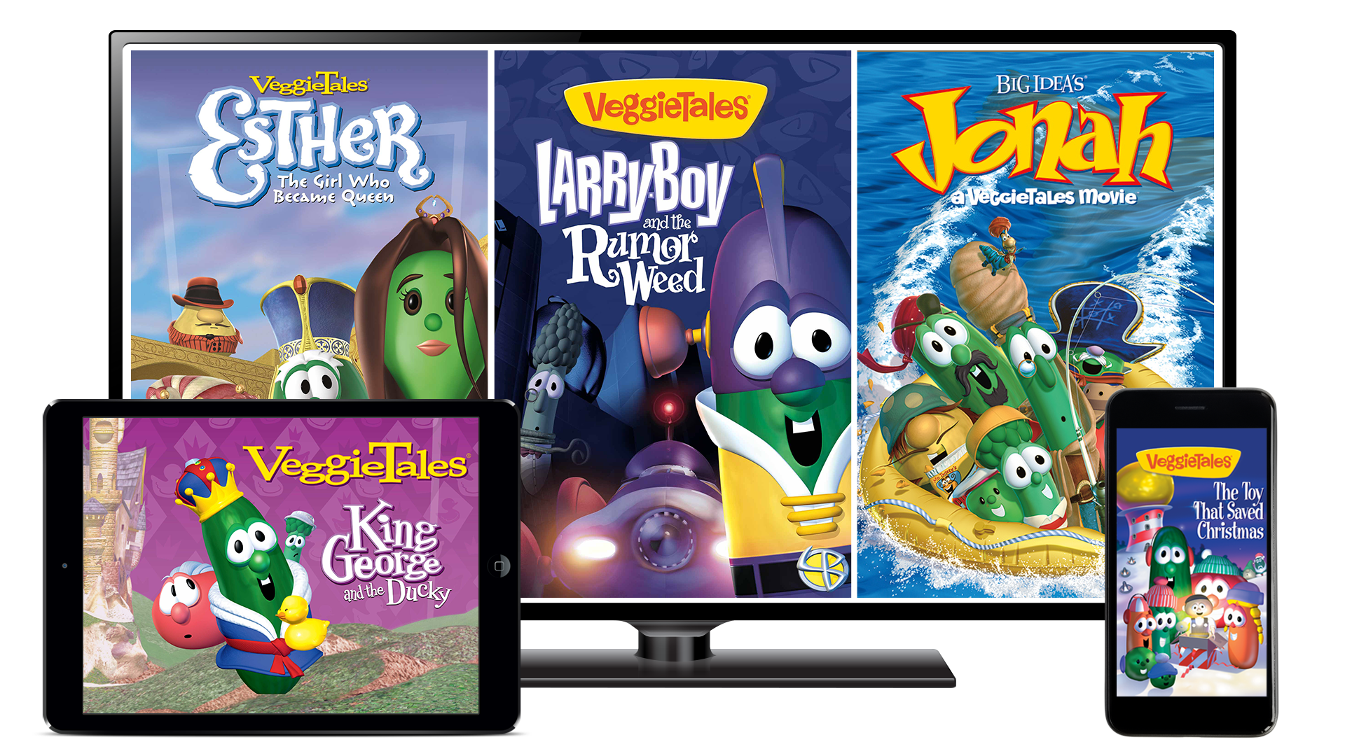 Stream your favorite Veggie Tales on Pure Flix!